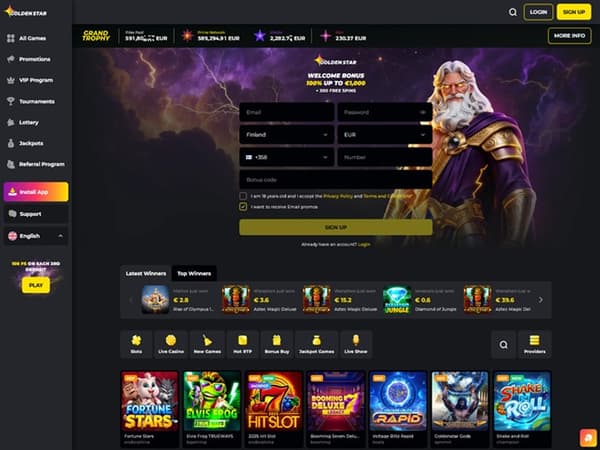 Golden Star Casino 13.11.2025. Hp 