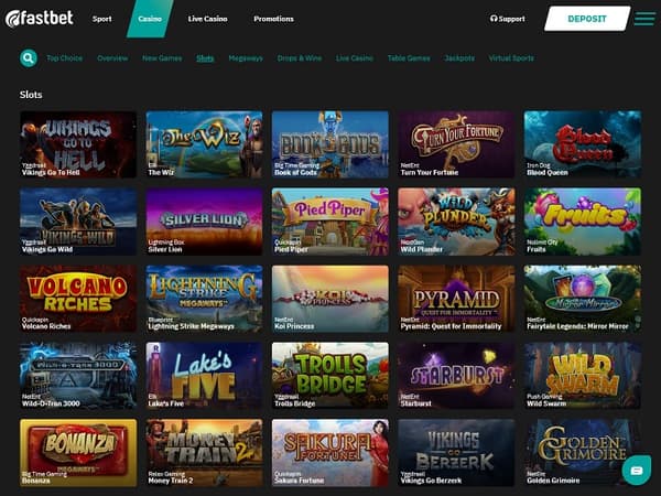 FastBet Casino 22.06.2022. Lobby 