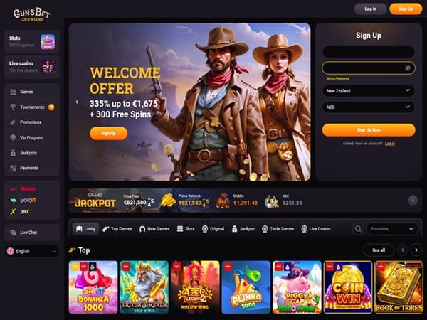 GunsBet Casino 18.10.2024. Hp 