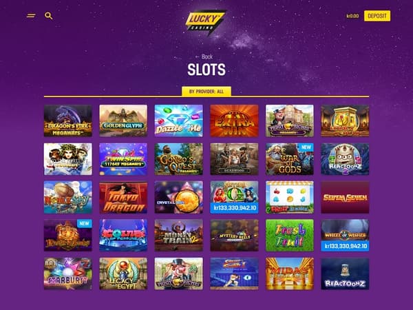 LuckyCasino 05.03.2021. lobby 