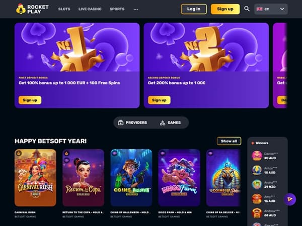 RocketPlay Casino 31.12.2025. hp 