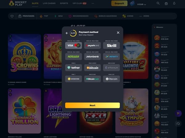 RocketPlay Casino 31.12.2025. bank 