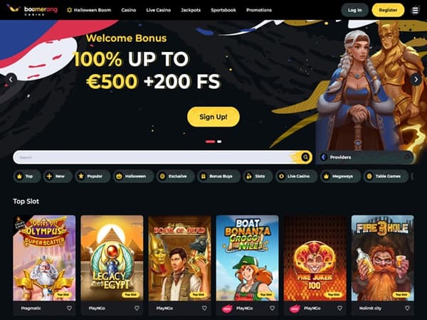 Boomerang Casino 30.10.2025. Hp 