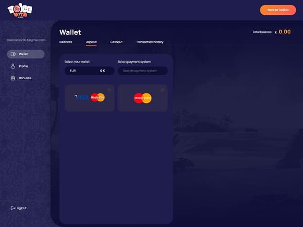 Dolcevita Casino bank 
