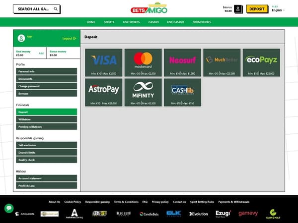 BetsAMIGO Casino 18.01.2023. Bank 