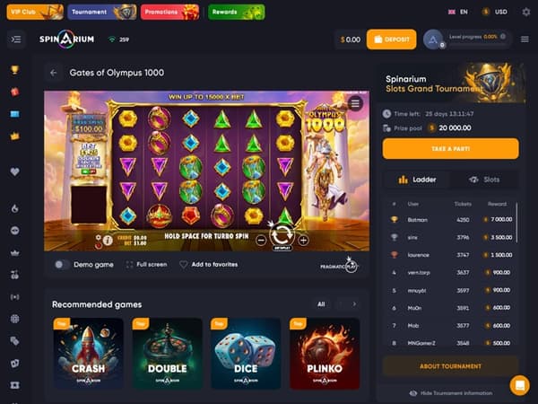 Spinarium Casino 26.02.2024. Game1 