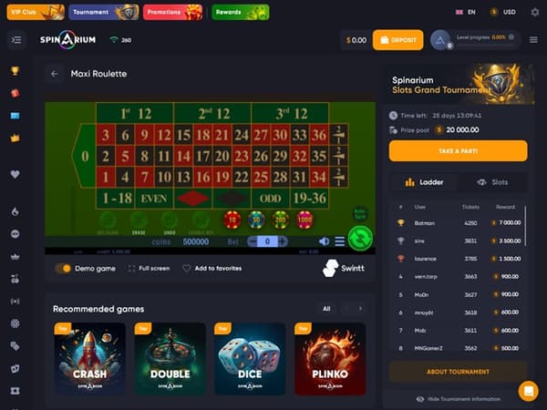 Spinarium Casino 26.02.2024. Game3 