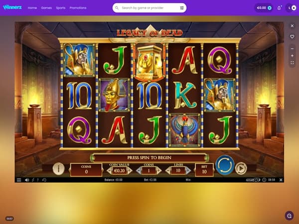 Winnerz Casino 03.12.2025. Game2 
