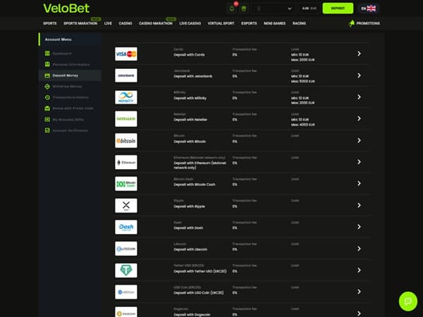 Velobet Casino 10.12.2025. Bank 