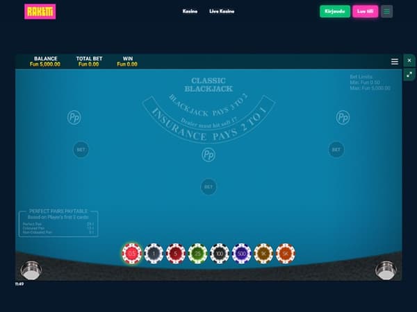 Raketti Casino 19.12.2025. Game 3 