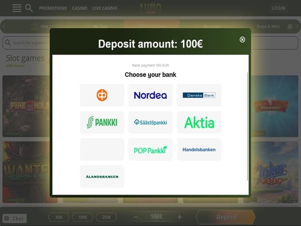Lumo Casino bank 
