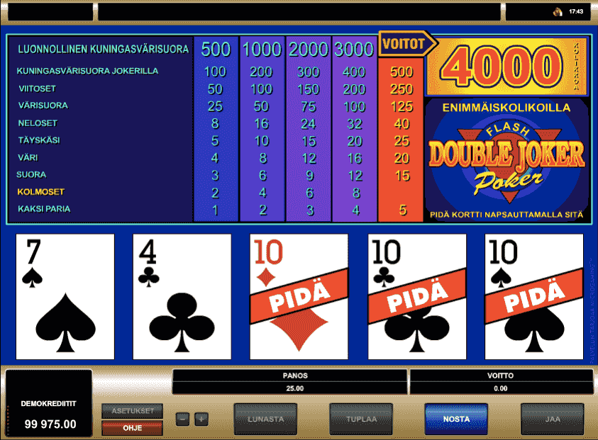 Jokeripokeri netissä
